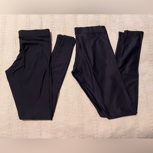 Blackmilk Pants - Two Blackmilk Black Leggings